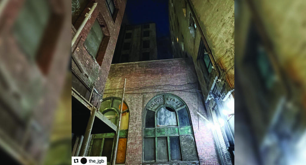 Alley behind the Alexandria Hotel, Los Angeles.