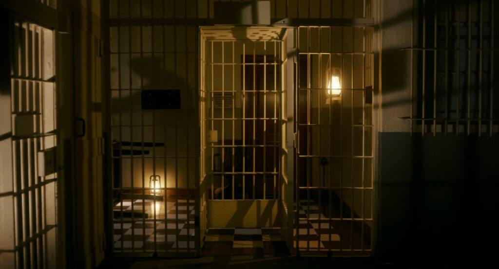 Jail area of police station.
