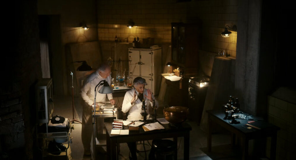 Ogden and Dr. Faber in Faber's Secret Lab.