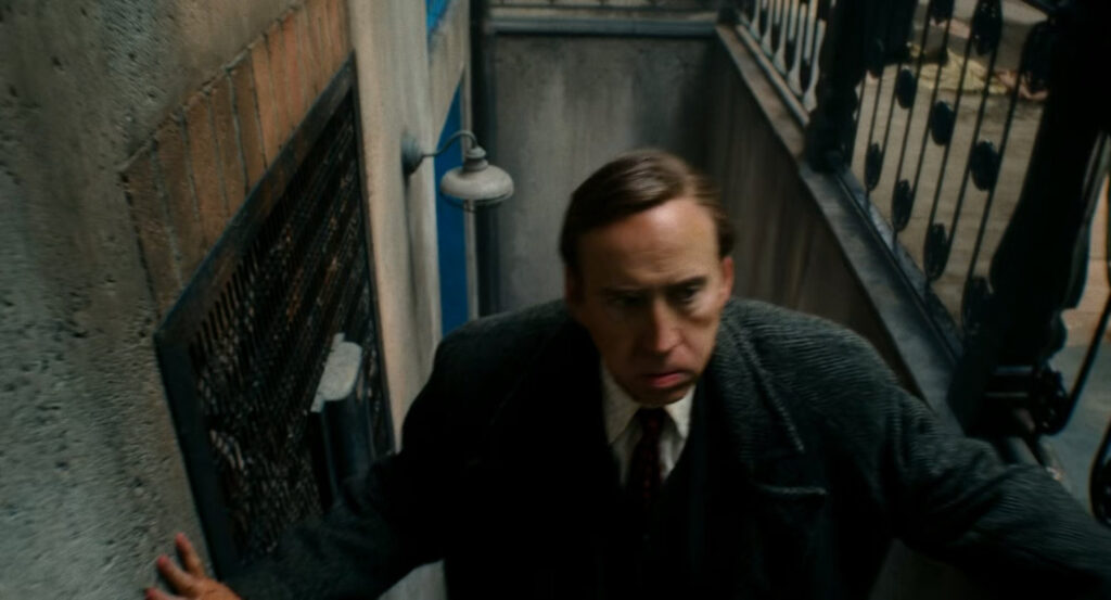 Ben leaving Eamon's bar.
