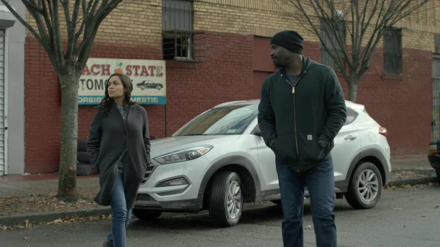 Luke and Claire approach the Mount Calvary Baptist Church.