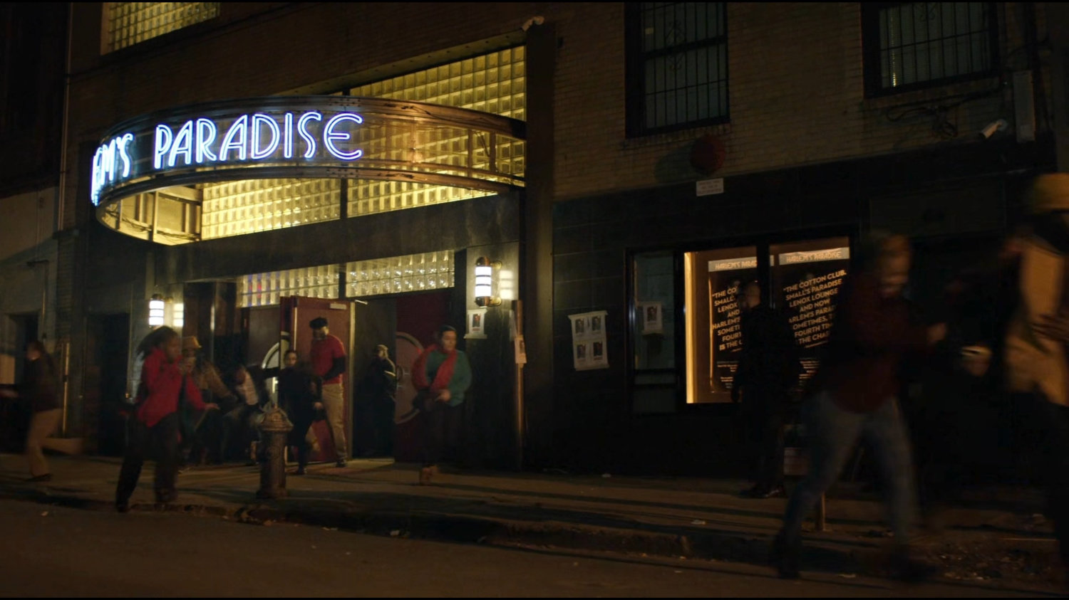 Citizens flee out of Harlem's Paradise.