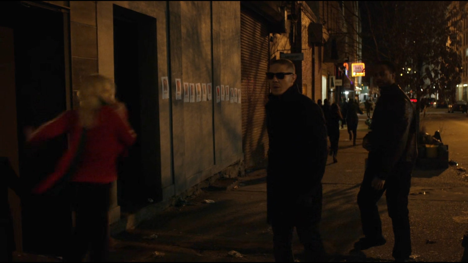 Shades on the sidewalk outside Harlem's Paradise.