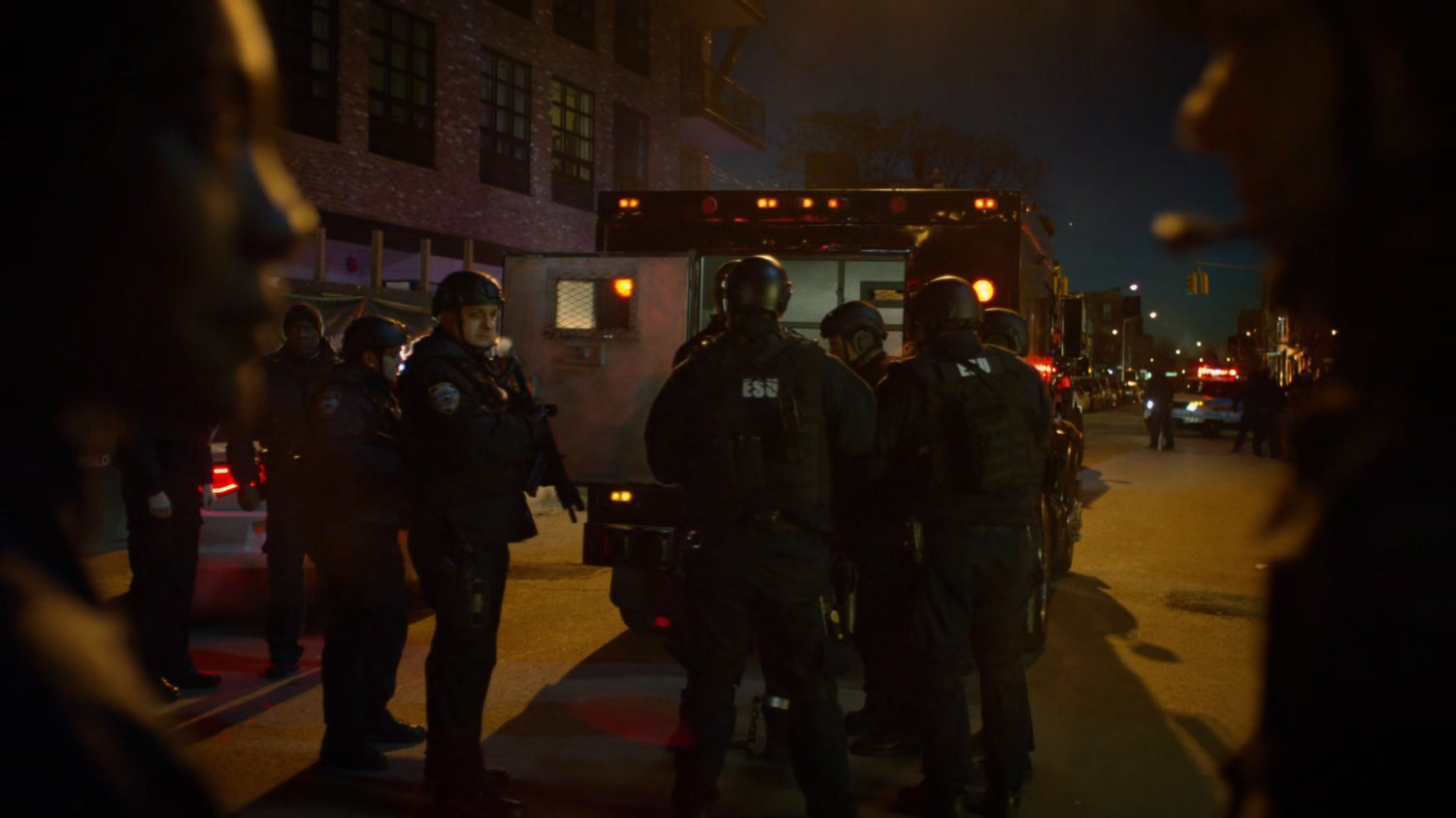 Luke arrested by NYPD officers.