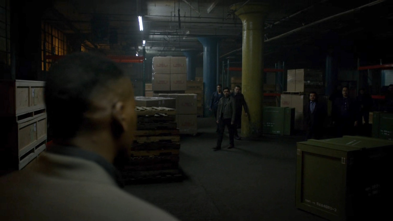 Colon and his men come for Diamondback inside his arms warehouse.