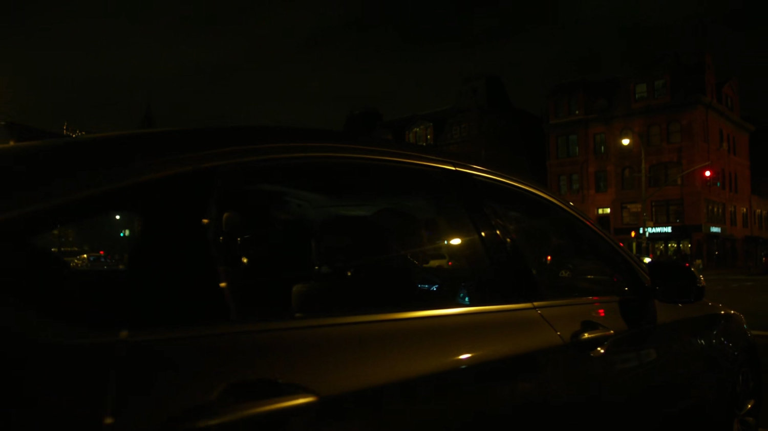 Shades' car parked outside Mt Olivet Church.