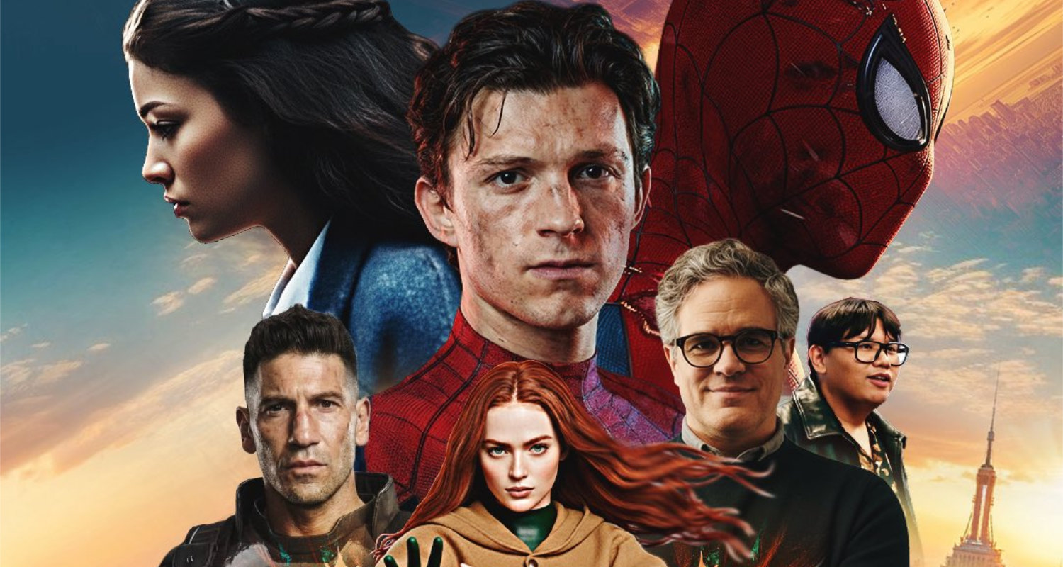 Spider-Man cast on the Brand New Poster
